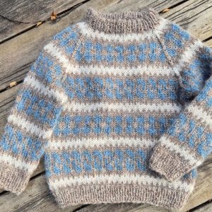 Blue & Gray Knitted Sweater